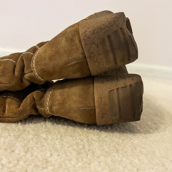 Michael Kors Brown Suede Shearling Tall Boots - Picture 4 of 12